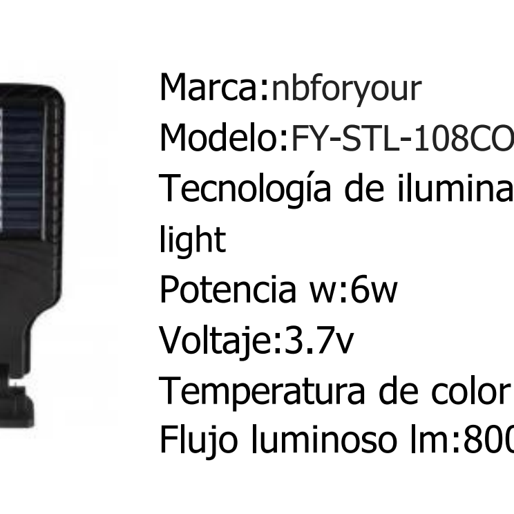 Luz Solar Led -  Gran Potencia, Seguridad